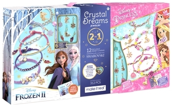 Набор для создания шарм-браслетов Make it Real Disney Frozen 2 & Disney Princess: Swarovski (MR4382) - Pampik