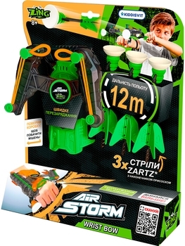 Іграшкова цибуля на зап'ястя Zing Air Storm Wrist bow, зелена - Pampik - 8