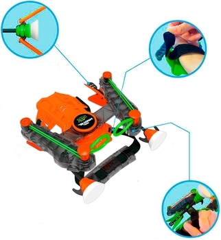 Іграшкова цибуля на зап'ястя Zing Air Storm Wrist bow, помаранчевий - Pampik - 5