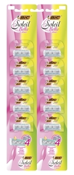Набор бритв без сменных картриджей BIC Soleil Bella Colours, 10 шт. (3086123508552) - Pampik