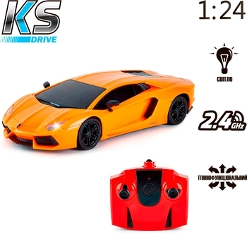 Машинка на радиоуправлении KS Drive Lamborghini Aventador LP 700-4, оранжевый - Pampik - 5