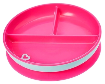 Тарілка на присосці Munchkin Stay Put, рожевий (27160.02) - Pampik - 3