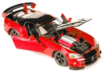 Автомодель Bburago Dodge Viper Srt10 Acr, 1:24, красный (18-22114) - Pampik - 6