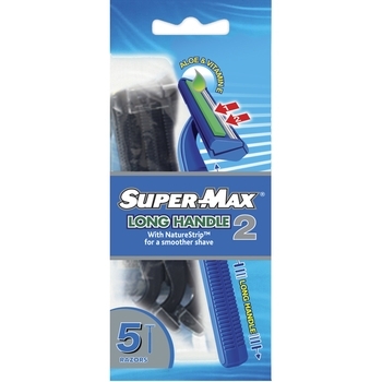 Станок одноразовый Super-Max 3 Long Handle, 2 лезвия - Pampik