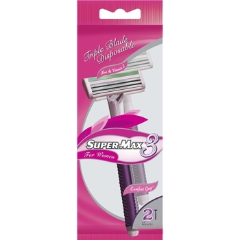 Верстат жіночий одноразовий Super-Max 3 з ліброю, 3 леза, 2 шт. - Pampik