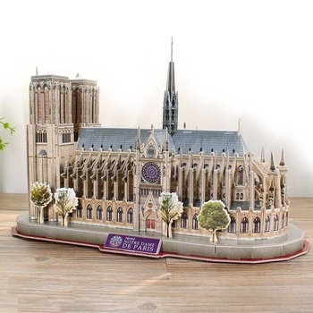 3D Пазл CubicFun National Geographic Нотр-Дам-де-Парі, 128 елементів (DS0986h) - Pampik - 5