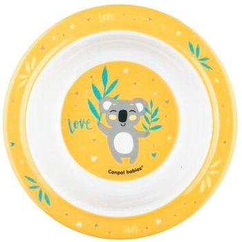 Тарілка на присосці Canpol Babies Exotic Animals, жовтий, 270 мл (4/519_yel) - Pampik - 2