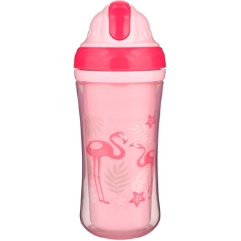 Поїльник з силіконовим носиком Canpol Babies Фламінго, подвійна стінка, 260 мл - Pampik