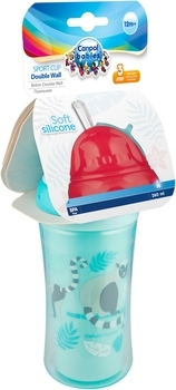 Поильник с силиконовым носиком Canpol Babies Лемур, двойная стенка, 260 мл - Pampik - 3