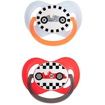 Силиконовая симметричная пустышка Canpol babies Racing, 0-6 мес., 2 шт. (22/634) - Pampik