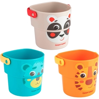 Іграшка-кружечки для купання Canpol Babies Hello Little, 3 шт. - Pampik