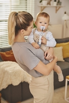 Цепочка к пустышке Canpol Babies Bonjour Paris, синий - Pampik - 7