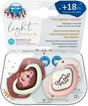 Пустышка Canpol Babies Sleepy Koala силиконовая симметричная, 18+ мес., розовый, 2 шт. - Pampik - 5