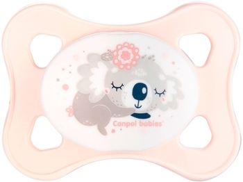 Силиконовая симметричная пустышка Canpol babies Mini, 0-2 мес., 2 шт., розовая (23/910_pin) - Pampik - 3