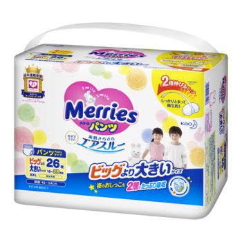Підгузки-трусики Merries XXL (15-28 кг), 26 шт. - Pampik - 2