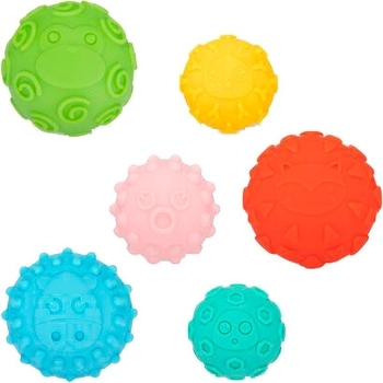 М'які сенсорні м'ячі Canpol Babies, 6 шт. - Pampik