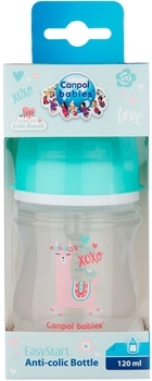 Антиколікова пляшечка для годування Canpol Babies Easystart Toys Конячка, 120 мл, зелений - Pampik - 3