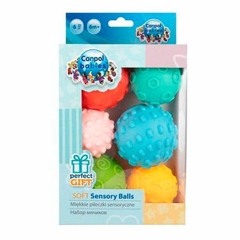 М'які сенсорні м'ячі Canpol Babies, 6 шт. - Pampik - 11