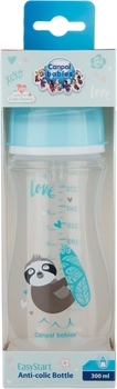 Антиколікова пляшечка для годування Canpol Babies Easystart Toys Коала, 300 мл, блакитний - Pampik - 3