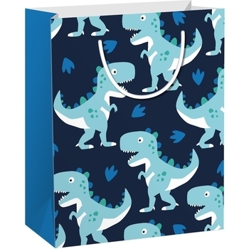 Подарунковий паперовий пакет Malevaro Dino 4, 26x12,7x32,4 см (D-20-149-4) - Pampik