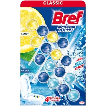 Туалетный блок Bref Сила актив Микс Лимон-Океан Квадропак, 200 г ( 4 шт.х50 г) - Pampik