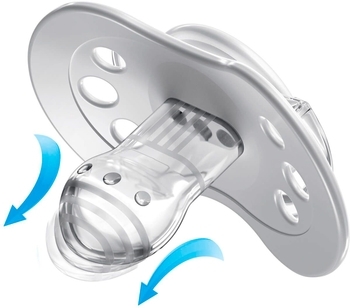 Динамічна силіконова пустушка Lovi Night&Day Boy Lamb, 0-3 міс, 2 шт. - Pampik - 4