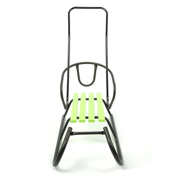 Санки Vitan "Овен" чорні+спинка+кольорова планка - Pampik - 2