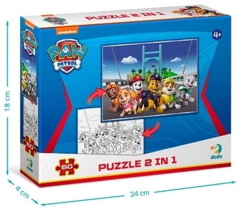 Пазл 2 в 1 Dodo Paw Patrol, 60 элементов (200162) - Pampik - 2