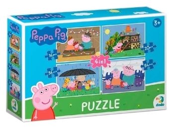 Пазл 4 в 1 DoDo Peppa Pig (200342) - Pampik