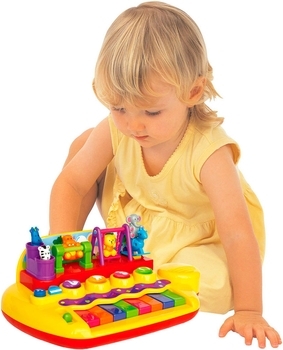 Пианино Kiddieland Зверята на качелях - Pampik - 6