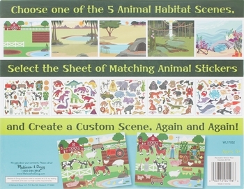 Набір багаторазових наклейок Melissa&Doug Місця проживання тварин (MD14196) - Pampik - 2