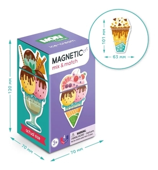 Магнитная игра DoDo Смешивай и сочетай, Мороженое (200219) - Pampik - 3