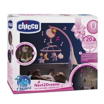 Іграшка на ліжечко Chicco Next2Dreams, рожевий (07627.10) - Pampik - 9