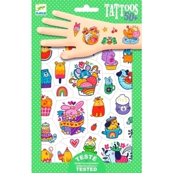 Набор наклеек на тело Djeco Лакомства (DJ09612) - Pampik