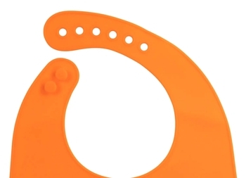 Силіконовий нагрудник Baboo, від 4 місяців, помаранчевий (90445) - Pampik - 3