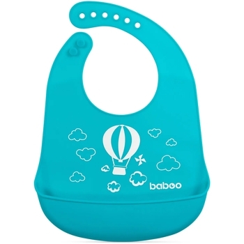 Силіконовий нагрудник Baboo, від 4 місяців, синій (90446) - Pampik