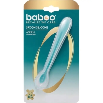 Ложечка силиконовая Baboo, 6+ месяцев, синий (90431) - Pampik - 4
