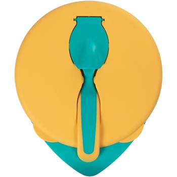 Тарілочка глибока Baboo з кришкою та ложечкою, 6+ місяців, помаранчевий (90593) - Pampik