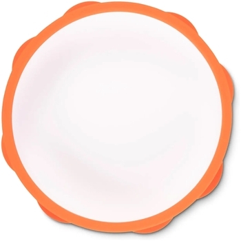 Тарілочка силіконова Baboo, 6+ місяців, помаранчевий (90428) - Pampik - 2