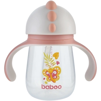 Чашка-непроливайка с трубочкой Baboo Butterfly, 9+ месяцев, 260 мл (90442) - Pampik