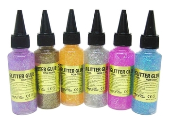 Клей із блискітками Shantou Jinxing Смужки, фіолетовий (5012-5) - Pampik