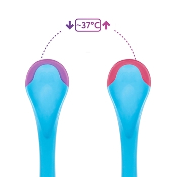 Ложка термочувствительная Baboo, 4+ месяцев, синий (90598) - Pampik - 3