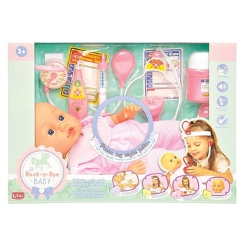 Пупс Lotus з набором лікаря 38 см (6534074) - Pampik