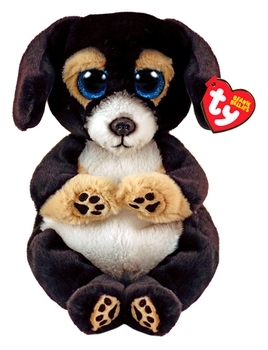 М'яка іграшка TY Beanie Bellies Чорний пес, 15 см (40700) - Pampik