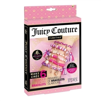 Мини-набор для создания шарм-браслетов Make it Real Juicy Couture Гламурные браслеты (MR4438) - Pampik