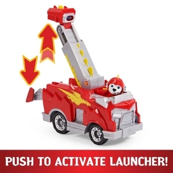 Щенячий патруль Spin Master Спасательный автомобиль де-люкс с водителем Маршал (серия Рыцари) - Pampik - 7