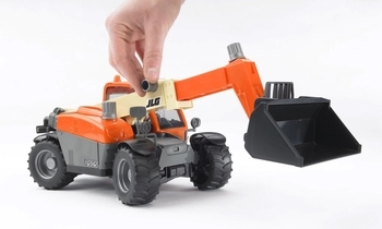 Игрушечный погрузчик Bruder Telehandler JLG 2505 с телескопическим ковшом (02140) - Pampik - 3