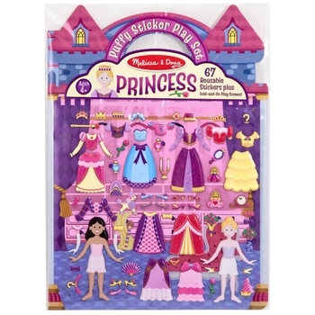 Набір багаторазових наклейок Melissa&Doug Принцеси, 76 шт. (MD9100) - Pampik