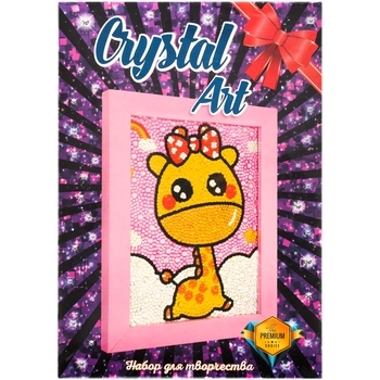 Набір для творчості Strateg Crystal art Жираф (103) - Pampik