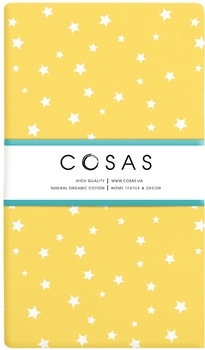 Простирадло на гумці Cosas, ранфорс, 120х60х10 см, жовтий - Pampik - 2